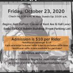 DelDOT's Route 9 Raffle and Ride Flyer