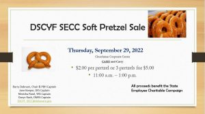 DSCYF SECC Soft Pretzel Sale flyer