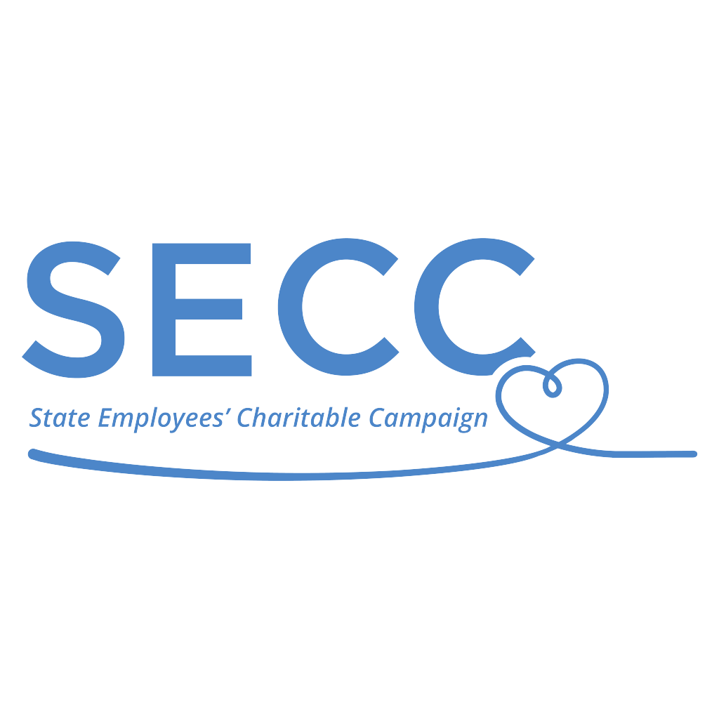 SECC Narrow Logo Slogan Charitable Blue on Transparent Background