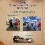 Flyer with 3 pictures of OMB Government Support Services SECC Fundraisers