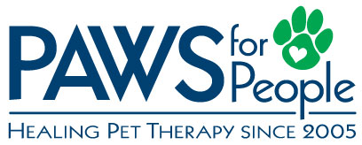 Pet Assisted Visitation Volunteer Services - PAWS for People logo