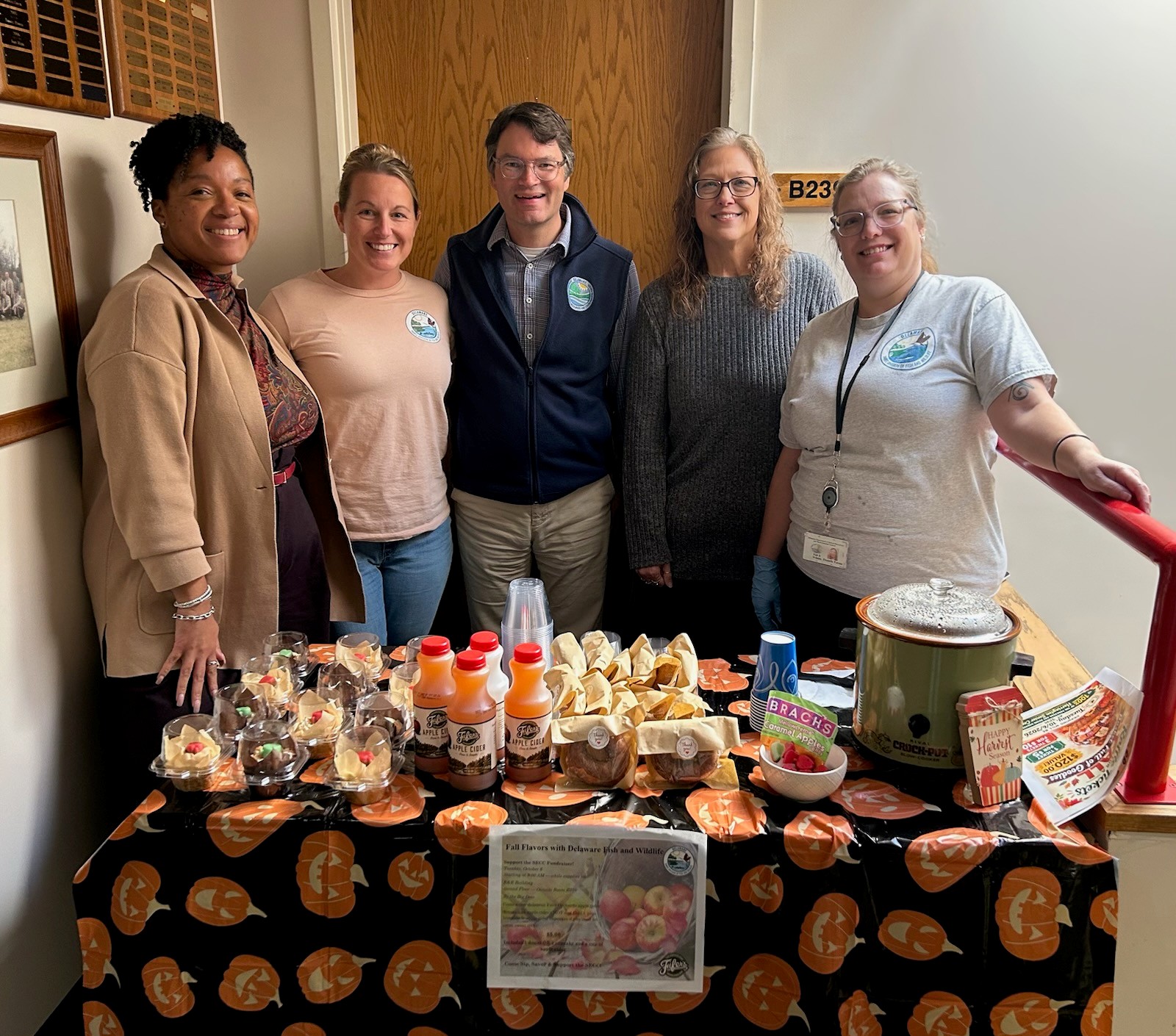 From left: Deputy Secretary Dayna Cobb, Erin Curtiss, Secretary Greg Patterson, Pamela Severson, and Dana Patone