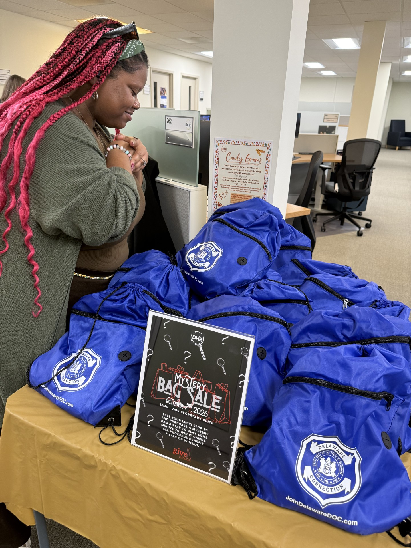 DHR employees participating in the 2026 SECC Mystery Bag Sale